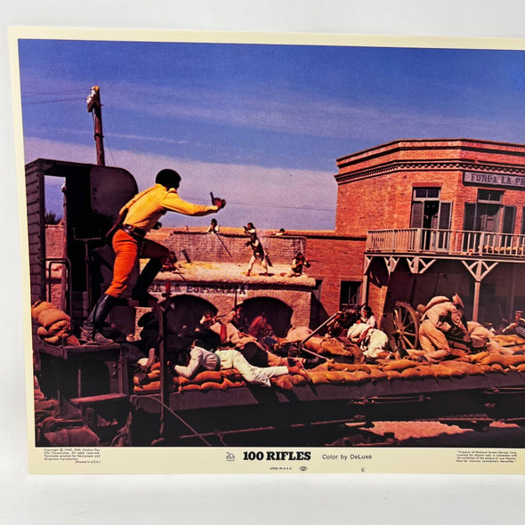 100 Rifles Movie Lobby Card No. 6