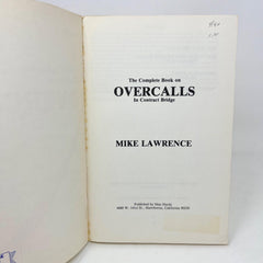 1979 The Complete Book on Overcalls in Contract Bridge Mike Lawrence