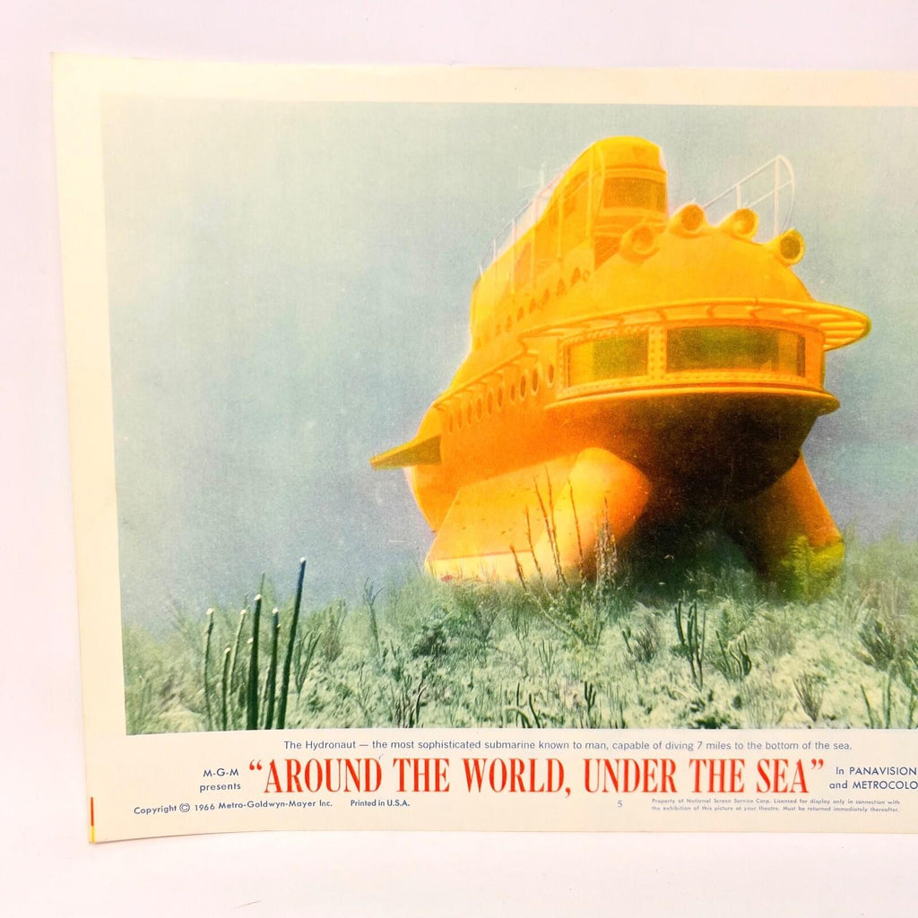 1966 Around The World Under the Sea Original Movie Lobby Card No.5