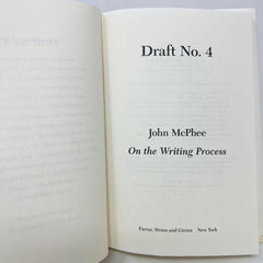 Draft No.4 On the Writing Process Hardcover John McPhee