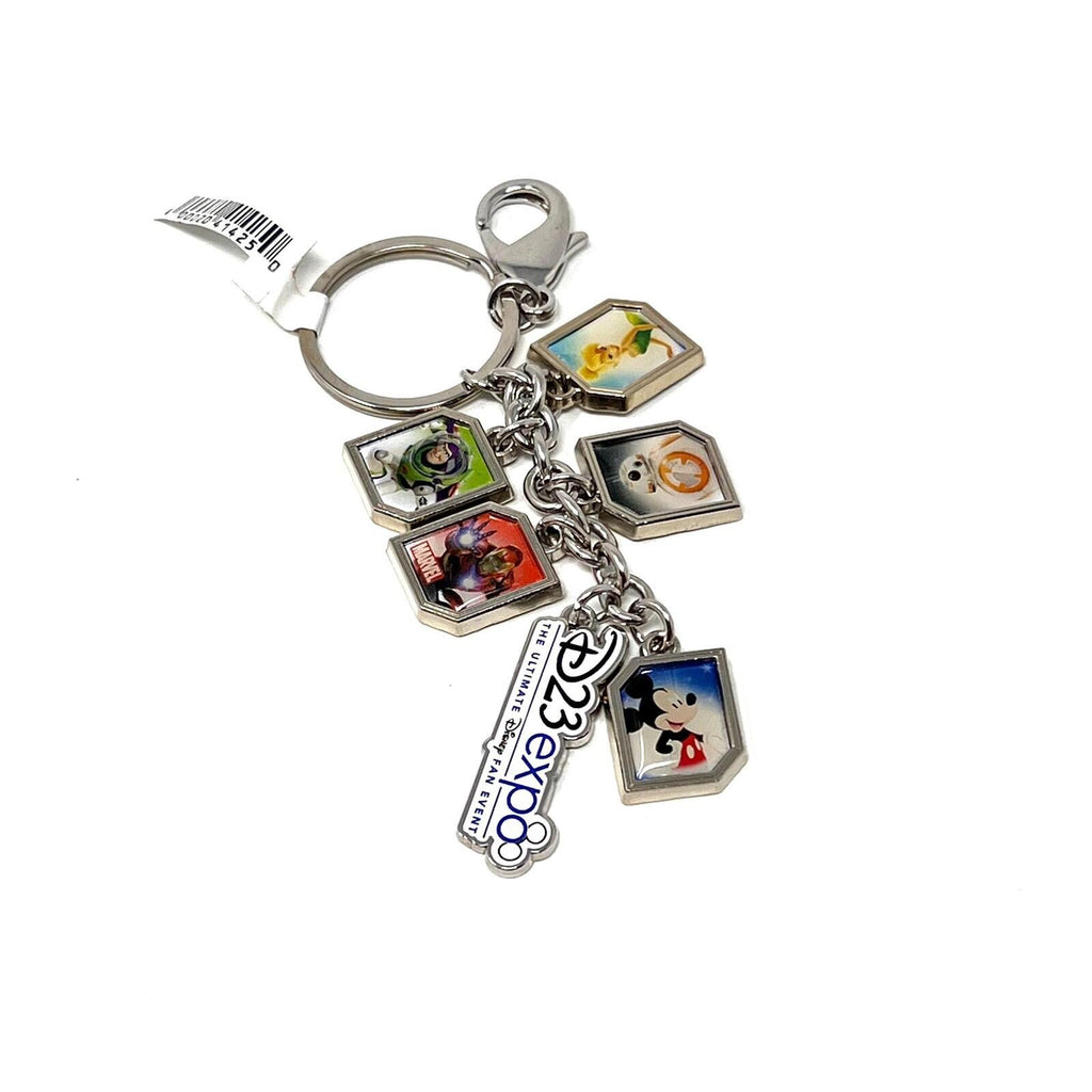 2017 Disney D23 Expo Excluxive Iron man Mickey Tinker Bell Buzz Logo Keychain