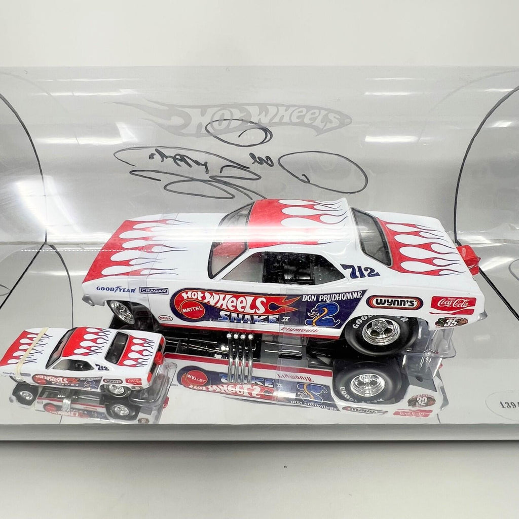 Hot Wheels Plymouth Barracuda Don Prudhomme The Snake 35th Anniversary Autograph