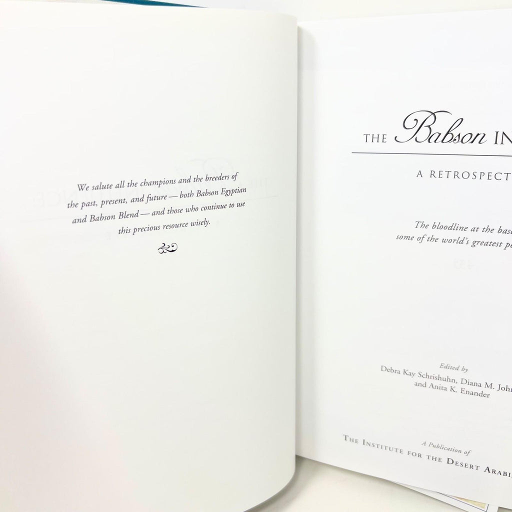 The Babson Influence, A Retrospective 439 of  1200 Hardcover 1st Edition