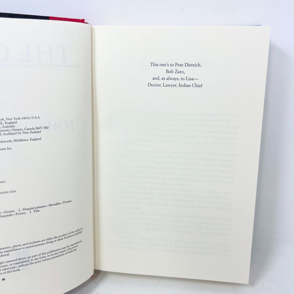 The Oath by John Lescroart (2002, Hardcover) Fourth Print