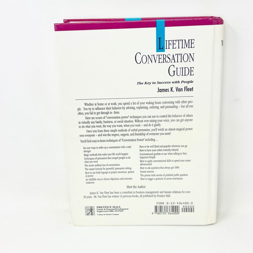 Lifetime Conversation Guide by James K. Van Fleet (1984, Hardcover)