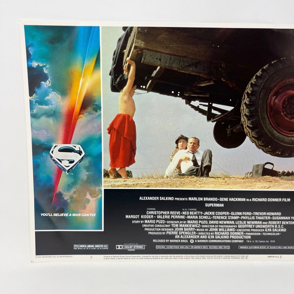 1979 Superman Collectible Movie Lobby Card No.2 Christopher Reeve