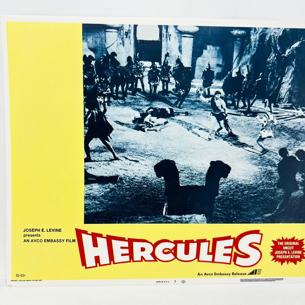 1973 Hercules The Original Uncut  Movie Lobby Card No.3 Joseph Levine