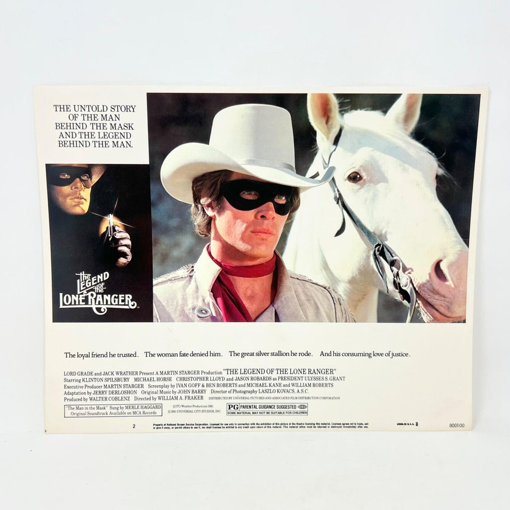 The Legend Of The Lone Ranger Collectible Movie Lobby Card No.2