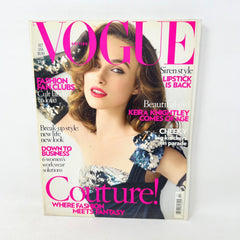 Vogue Magazine British October 2007, Keira Knightley Comes Of Age Cover