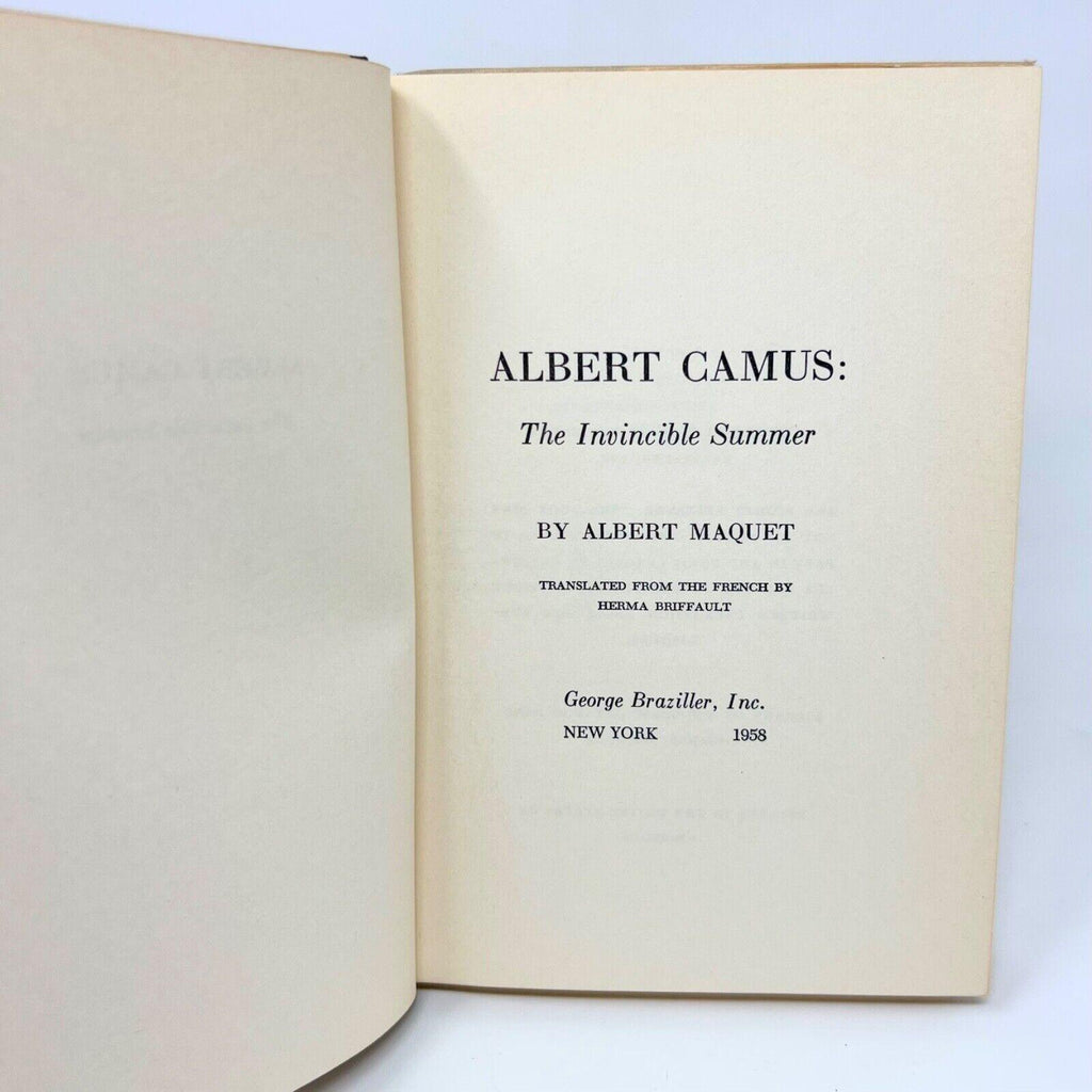 VINTAGE 1st edition Essays on lot of books Albert Camus The Stranger Plague Fall