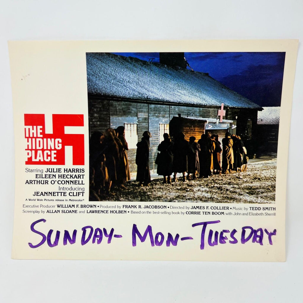 1975 The Hiding Place Collectible Movie Lobby Card (e)
