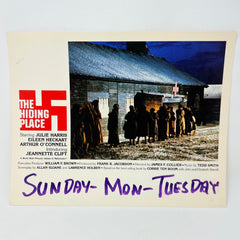 1975 The Hiding Place Collectible Movie Lobby Card (e)