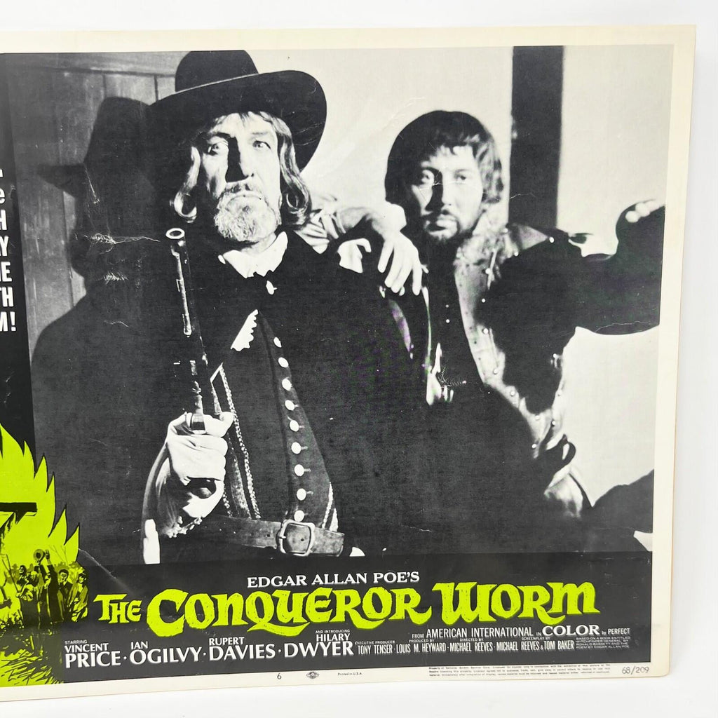1968 The Conqueror Worm Collectible movie Lobby Card No.6