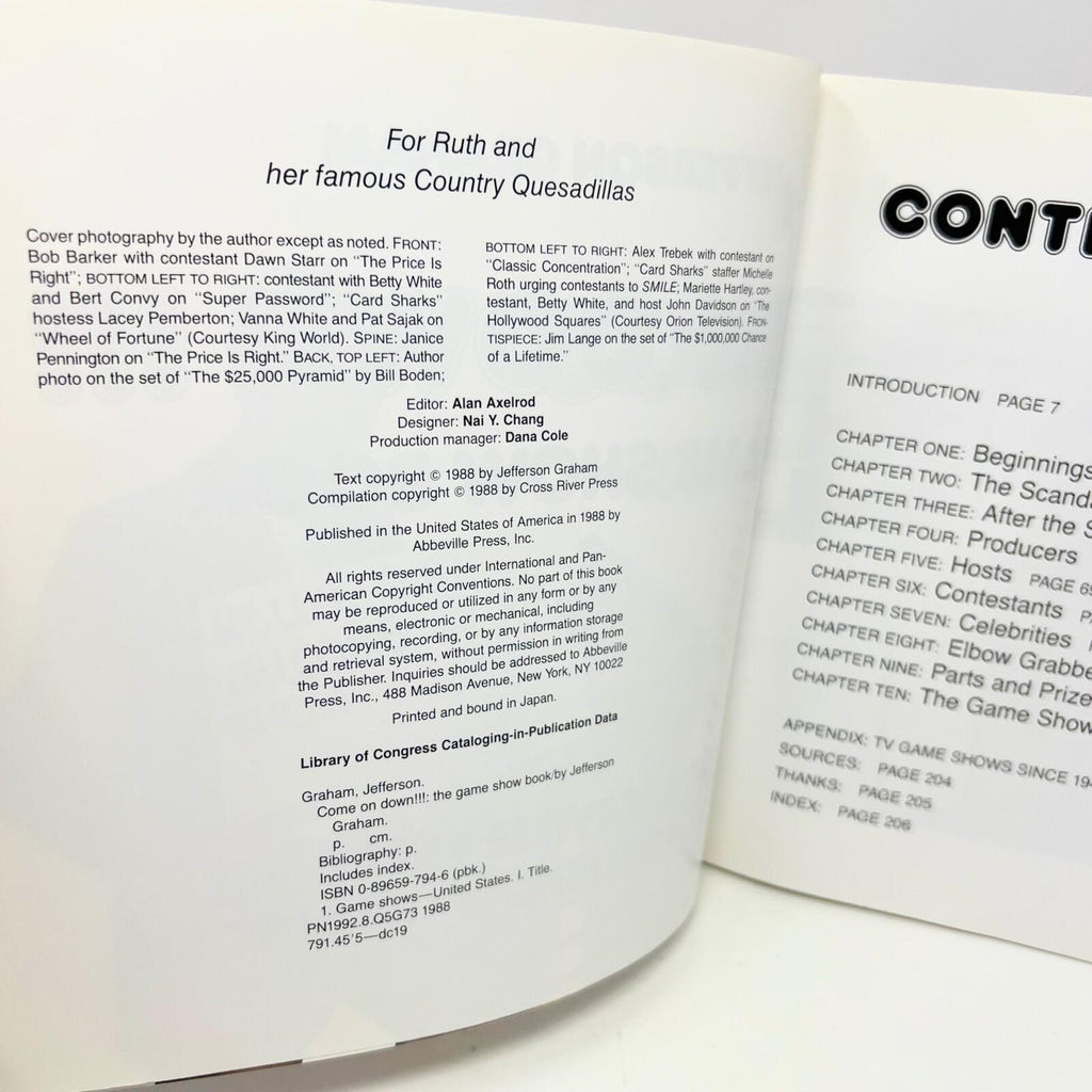 Come On Down The TV Game Show Book