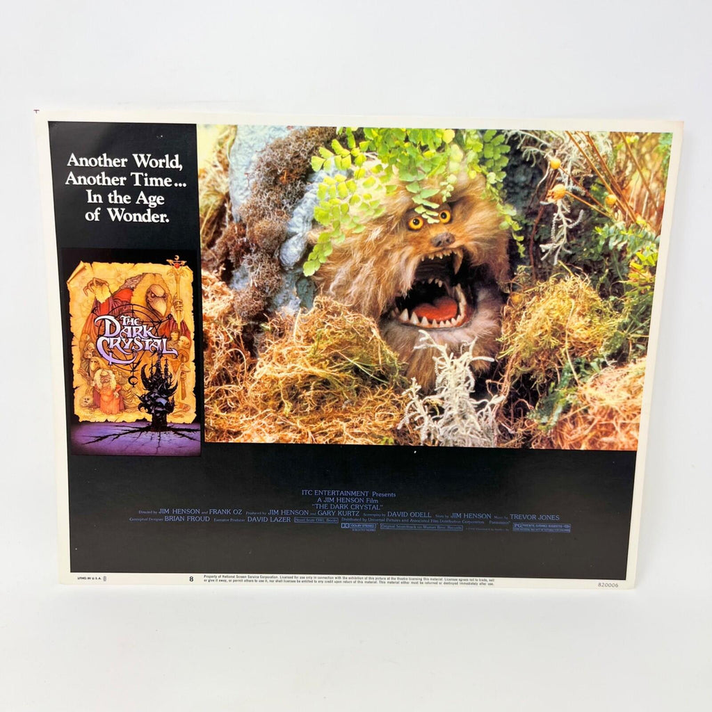 1982 The Dark Crystal Movie Sci-fi Lobby Card Poster No.8