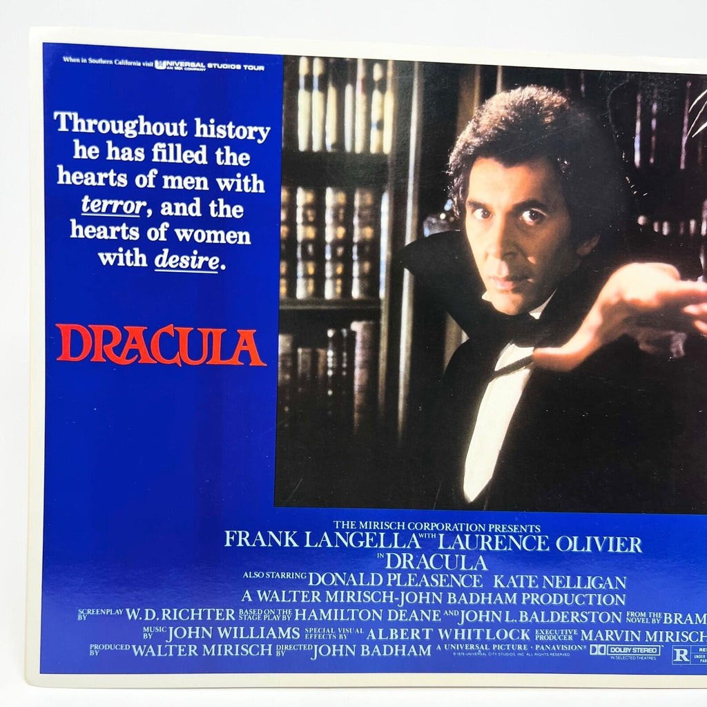 Universal Studios Dracula Horror Movie Lobby Card Poster Frank Langella set of 4