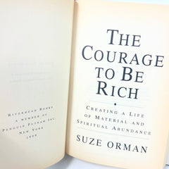 Suze Orman The Courage to be Rich hardcover