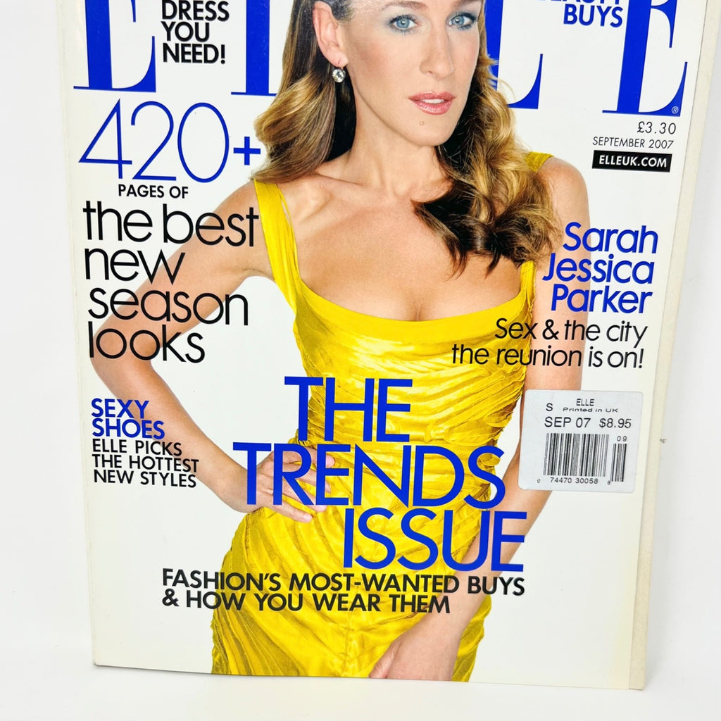 ELLE UK Magazine Sarah Jessica Parker September 2007 Vintage British Fashion