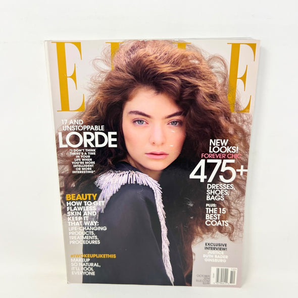 ELLE magazine LORDE October 2014 Fashion Beauty Lifestyle