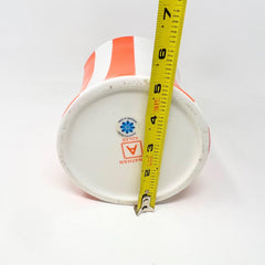 Jonathan Adler Vice GANJ A Canister - Orange & White Stripe jar