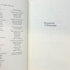 Daughter of Darkness Hardcover Terry Brooks 1st print