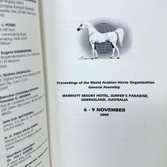 2000 World Arabian Horse Organization (WAHO) Conference