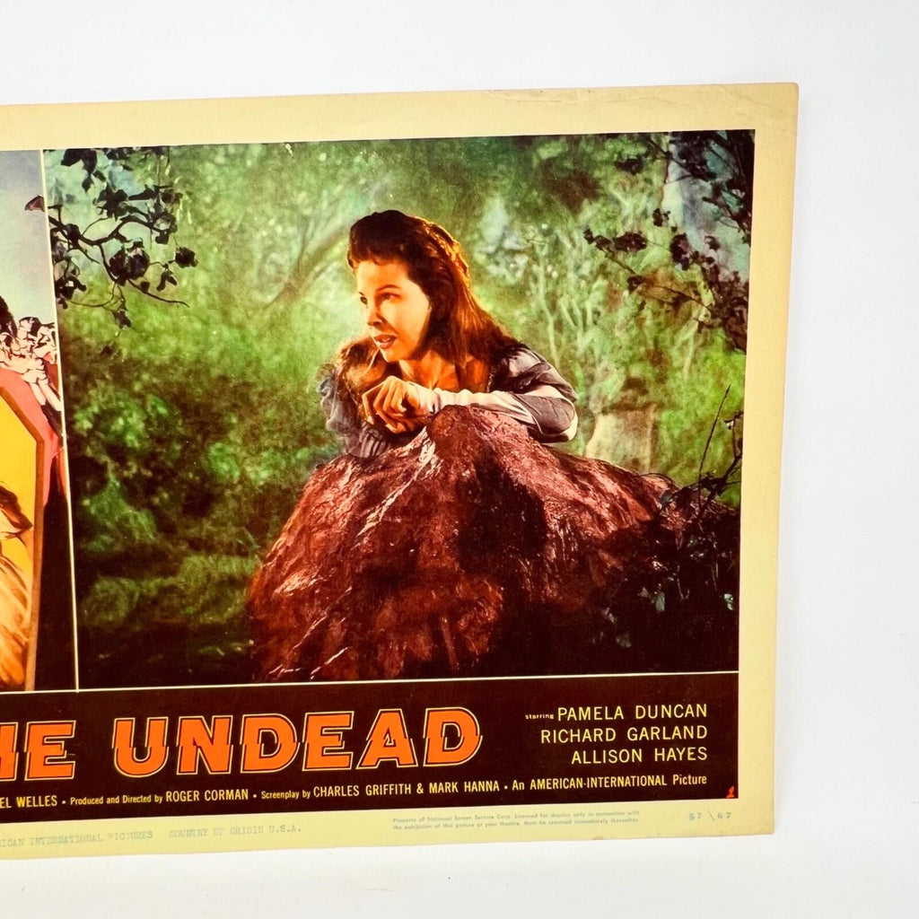 1957 The Undead Movie Lobby Card Pamela Duncan Richard Garland Alison Hayes (c)