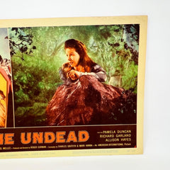 1957 The Undead Movie Lobby Card Pamela Duncan Richard Garland Alison Hayes (c)