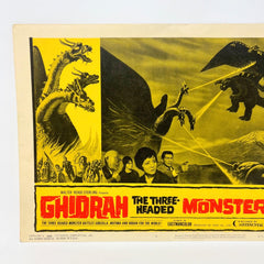 1965 Ghidrah The Three Headed Monsters Godzilla Mothra Rodan Movie Lobby Card 4