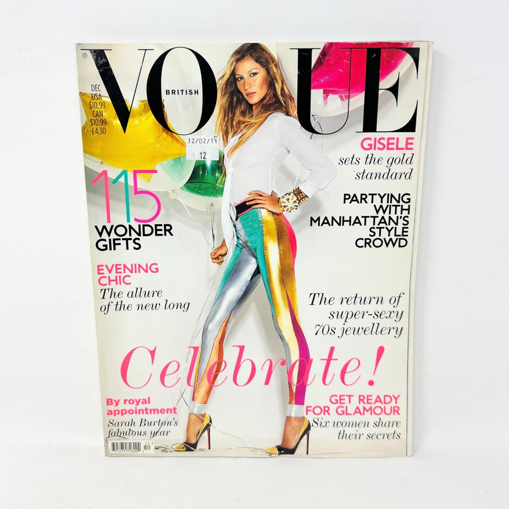 Vogue UK Fashion Magazine December 2011 - Gisele Bundchen - Mario Testino