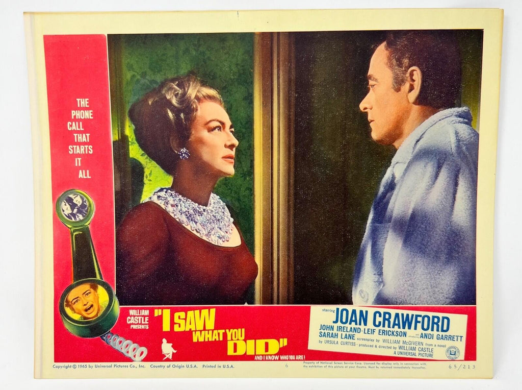 I Saw What you did and I know who you are  Lobby Cards Set Of 8