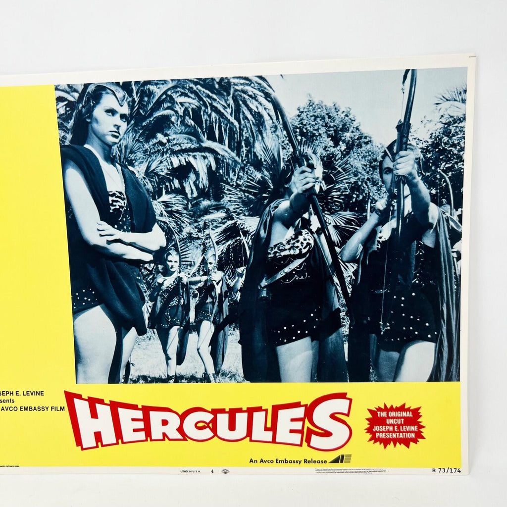 1973 Hercules The Original Uncut  Movie Lobby Card No.4 Joseph Levine