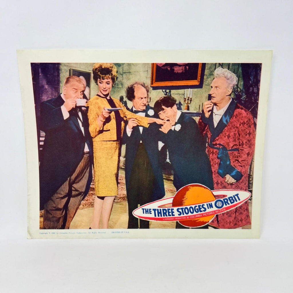 1962 The Three Stooges In Orbit Collectible Movie Lobby Card (e)