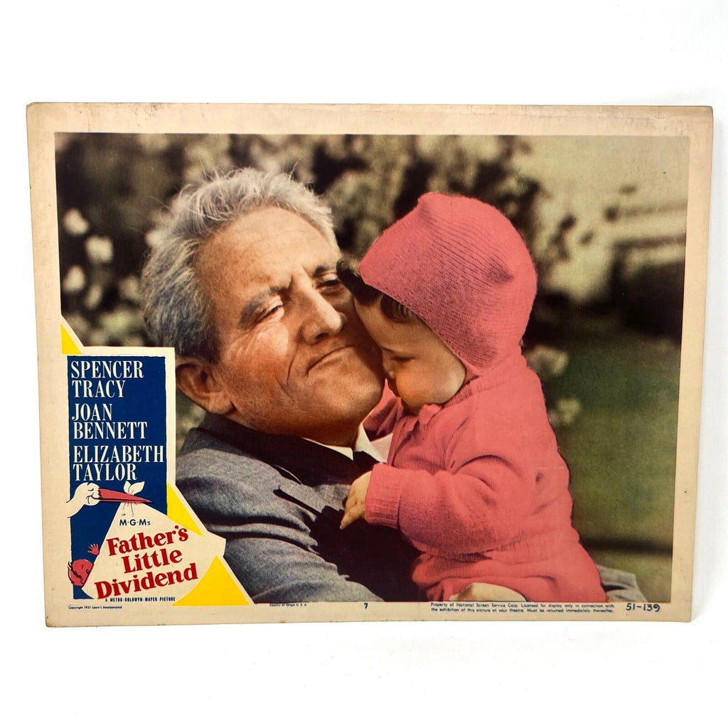 Father's Little Dividend Movie Lobby Card No.7 Spencer Tracy Elizabeth Taylor