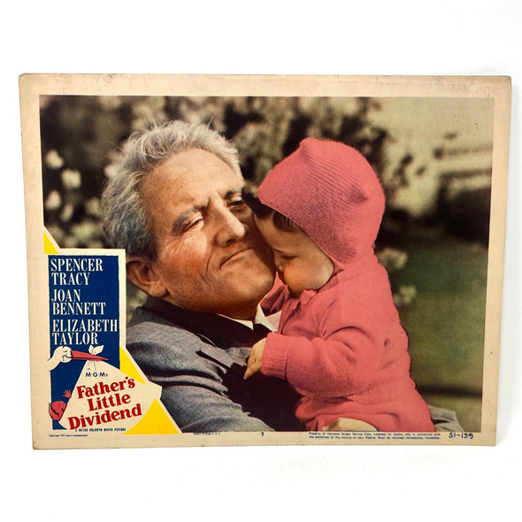 Father's Little Dividend Movie Lobby Card No.7 Spencer Tracy Elizabeth Taylor