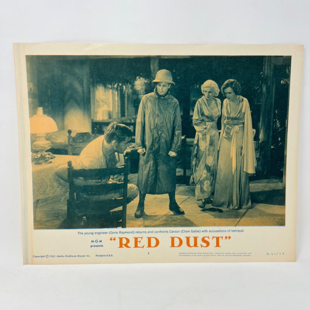 1963 Red Dust Collectible Movie Lobby Card No.8