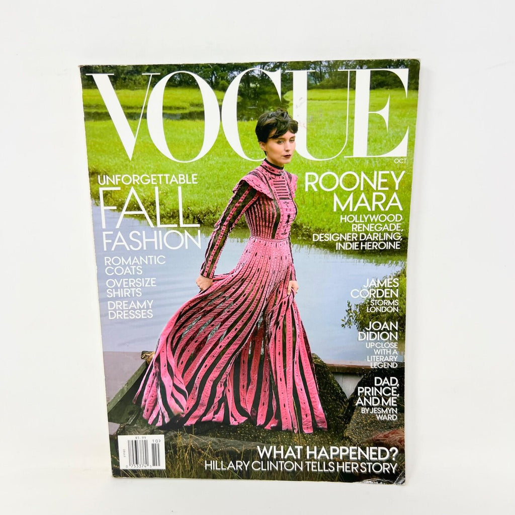 Vogue Oct 2017 Rooney Mara Unforgettable Fall Fashion Dresses