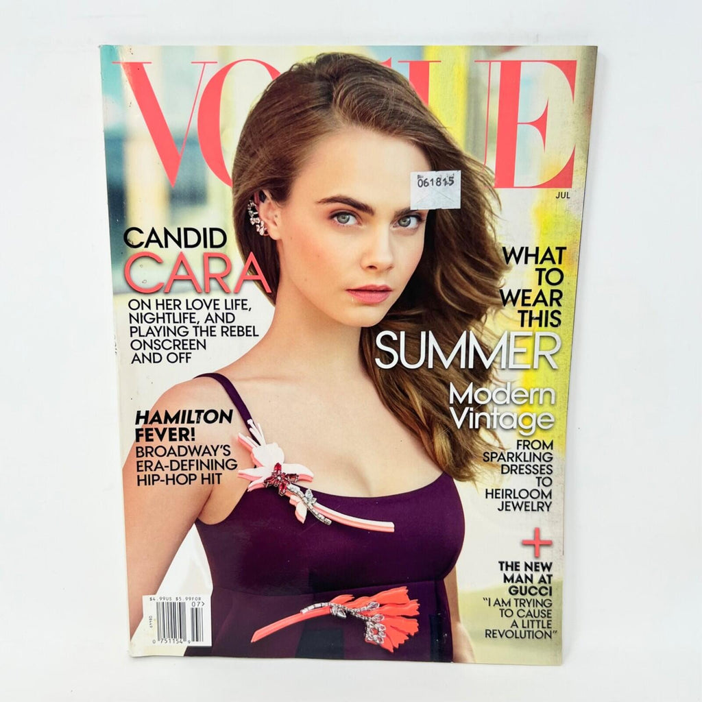 VOGUE Magazine HAMILTON FEVER Cara Delevingne Cover July 2015