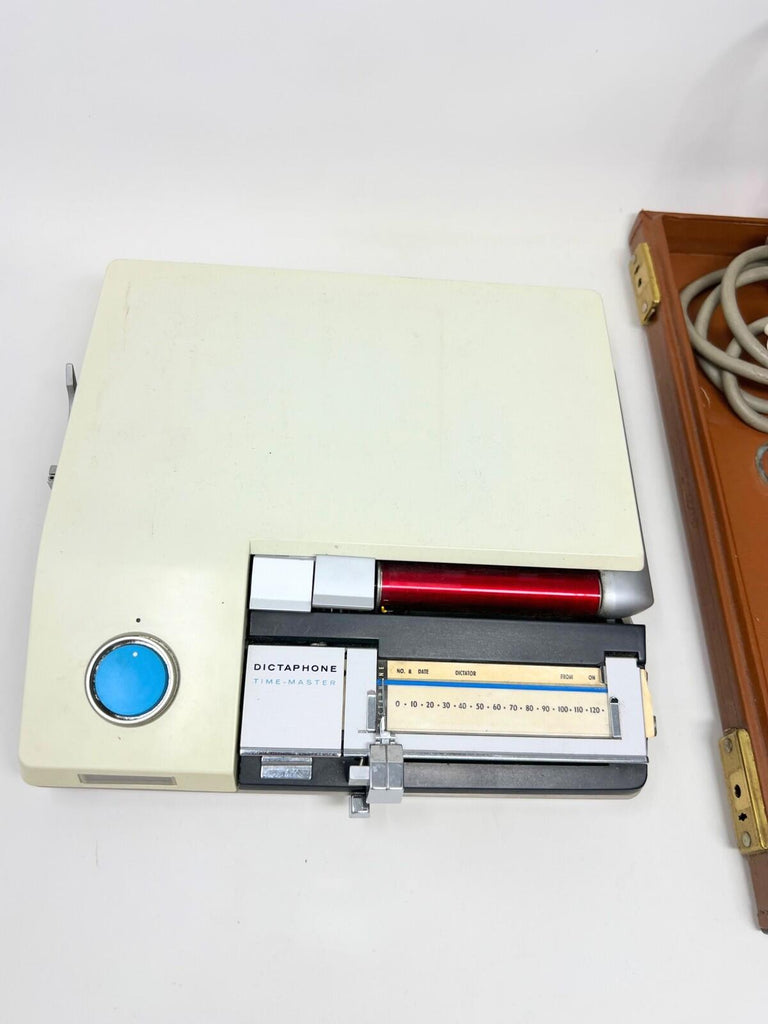 Vintage Dictaphone Time-Master Dictating Machine & Case, Model 128800