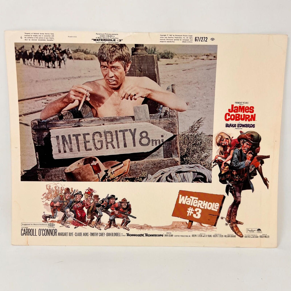 1967 Waterhole #3 Set of 8 Original Movie Lobby Cards