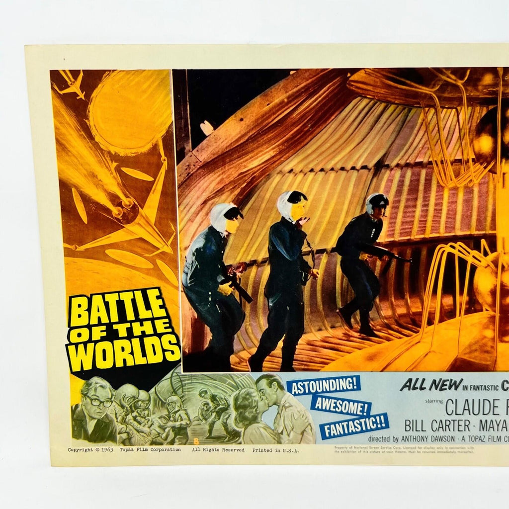 1963 Battle Of The Worlds Movie Lobby Card (b)