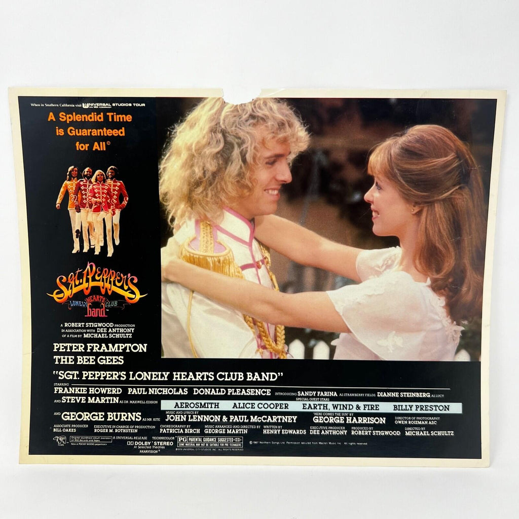 1978 STG Peppers Lonely Hearts Club Band Original Movie Lobby Card (a) - Damaged