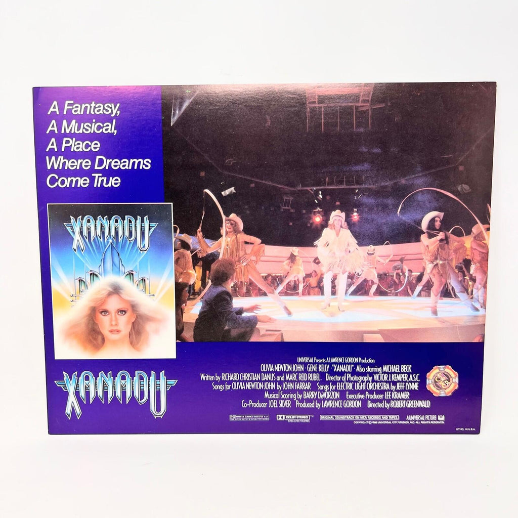 1980 Xanadu Original Movie Lobby Card Set 9 with Cover folder
