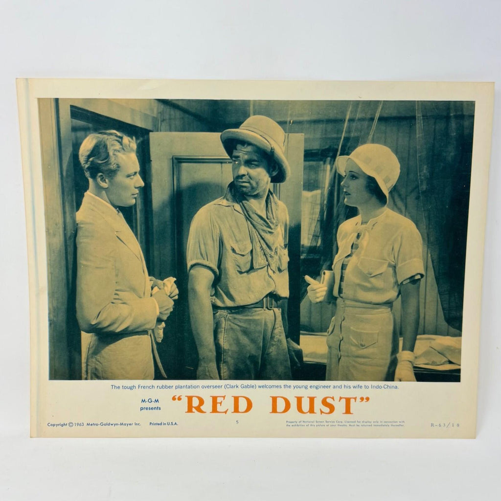 1963 Red Dust Collectible Movie Lobby Card No.5