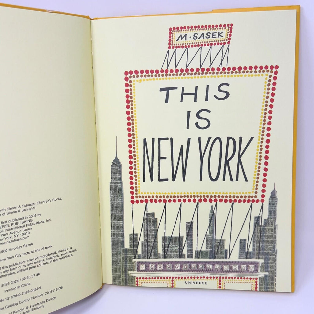 This Is New York - Hardcover By Sasek, Miroslav