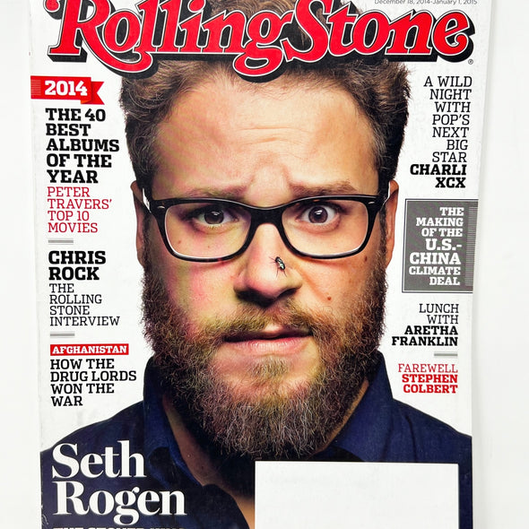 2014 Rolling Stone Magazine Seth Rogen The Stoner King Of Hollywood
