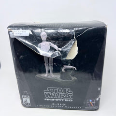 GENTLE GIANT STAR WARS ANIMATED C-3PO STATUE JAWA BLACK AND WHITE NEW RARE PROMO