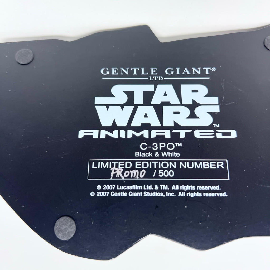 GENTLE GIANT STAR WARS ANIMATED C-3PO STATUE JAWA BLACK AND WHITE NEW RARE PROMO