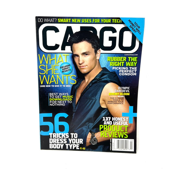 Cargo Magazine February 2006 Jeremy Bloom Music Downloads Sytle Tricks Fitness