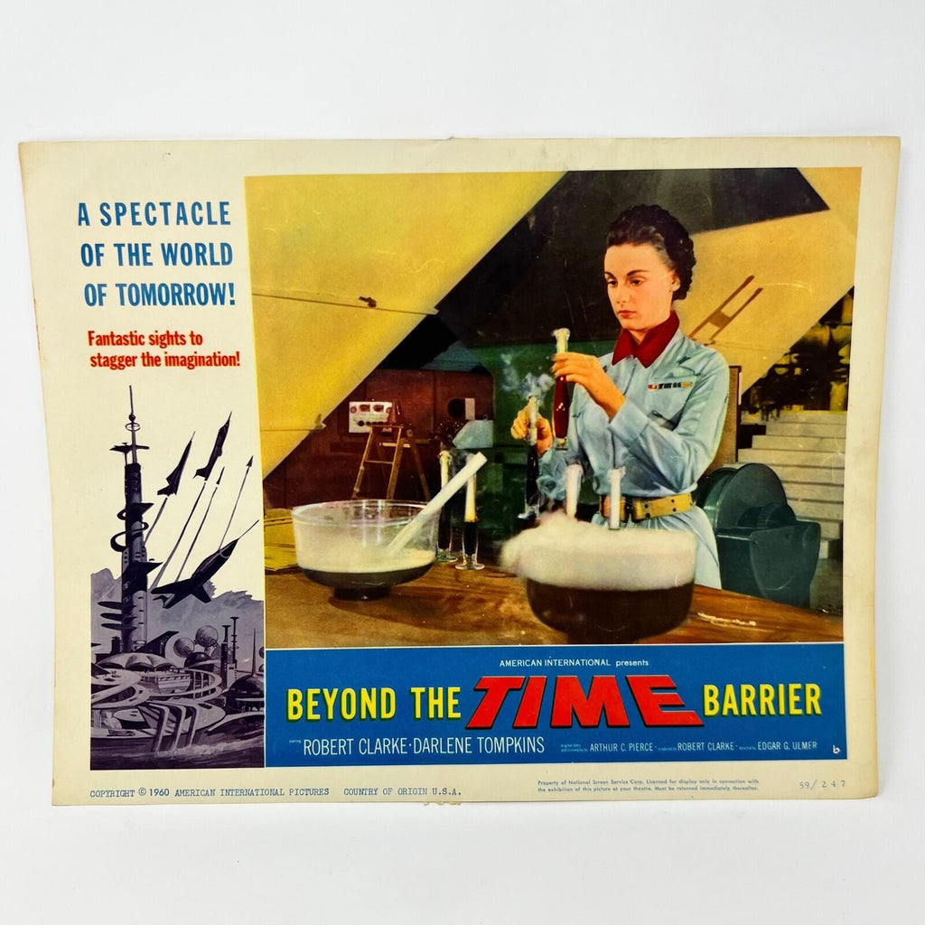 1960 Beyond The Time Barrier sci-fi Collectible movie Lobby Card No.6